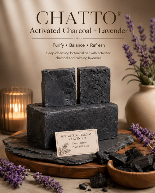 Chatto® Activated Charcoal Organic Bar Soap, view 2