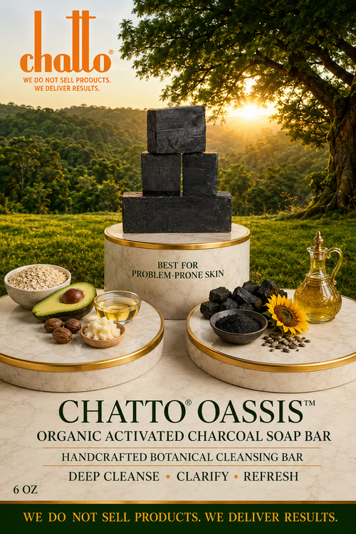Chatto® Activated Charcoal Organic Bar Soap