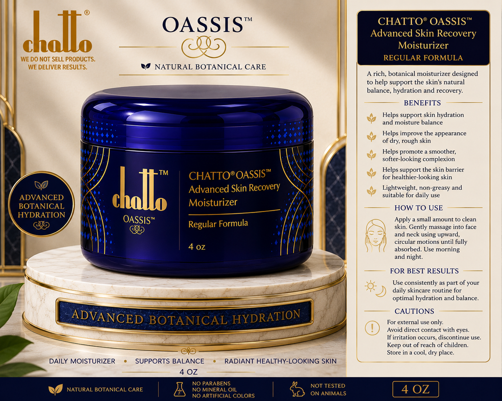 CHATTO® OASSIS™ Advanced Skin Recovery Moisturizer (Smooths/ Brightens / Renews)