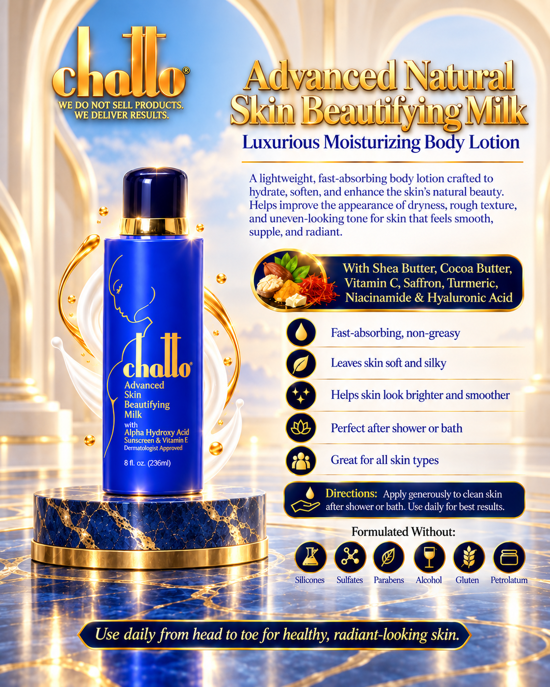 Chatto® Advanced Natural Skin Beautifying Milk