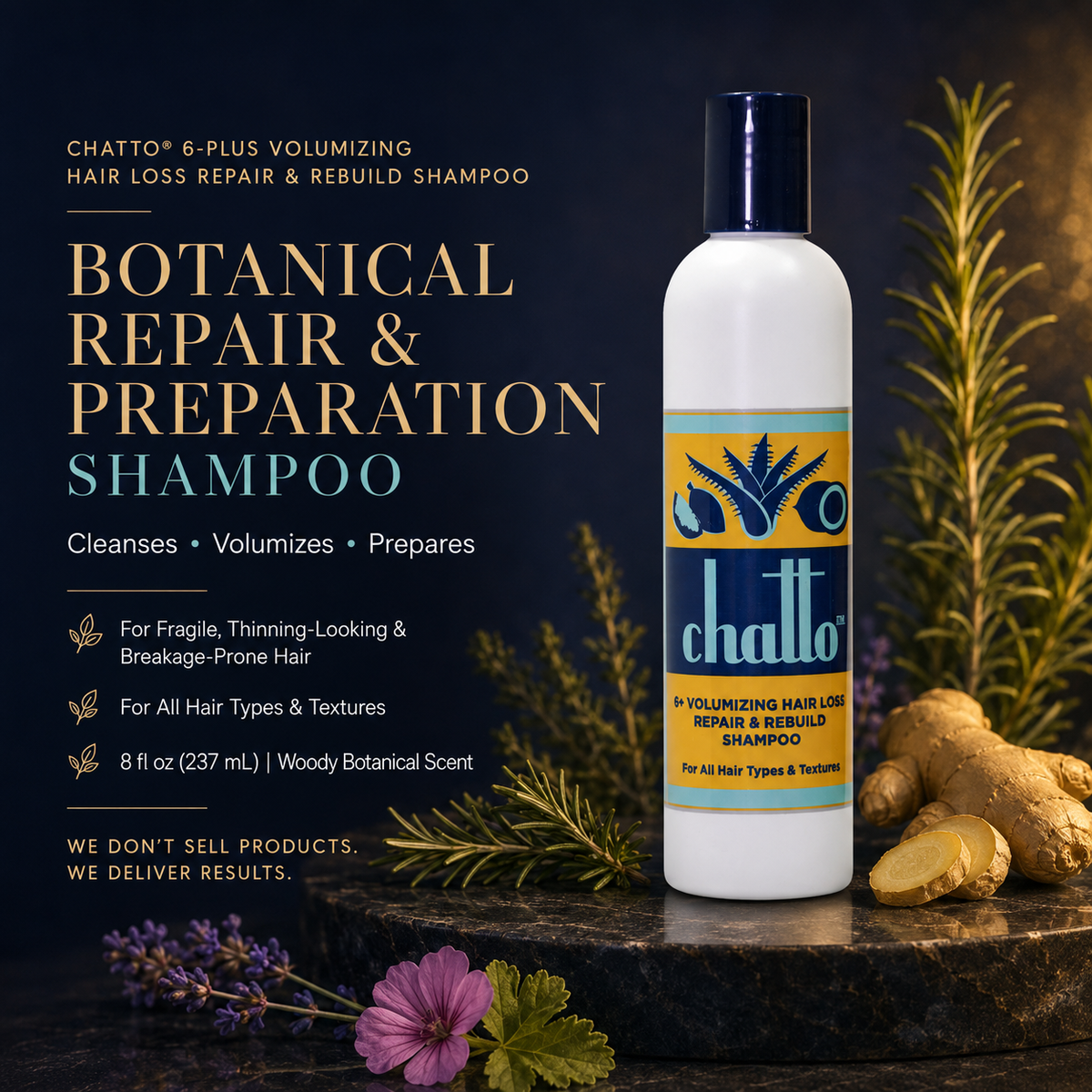 CHATTO® 6-Plus Volumizing Hair Loss Repair & Rebuild Shampoo