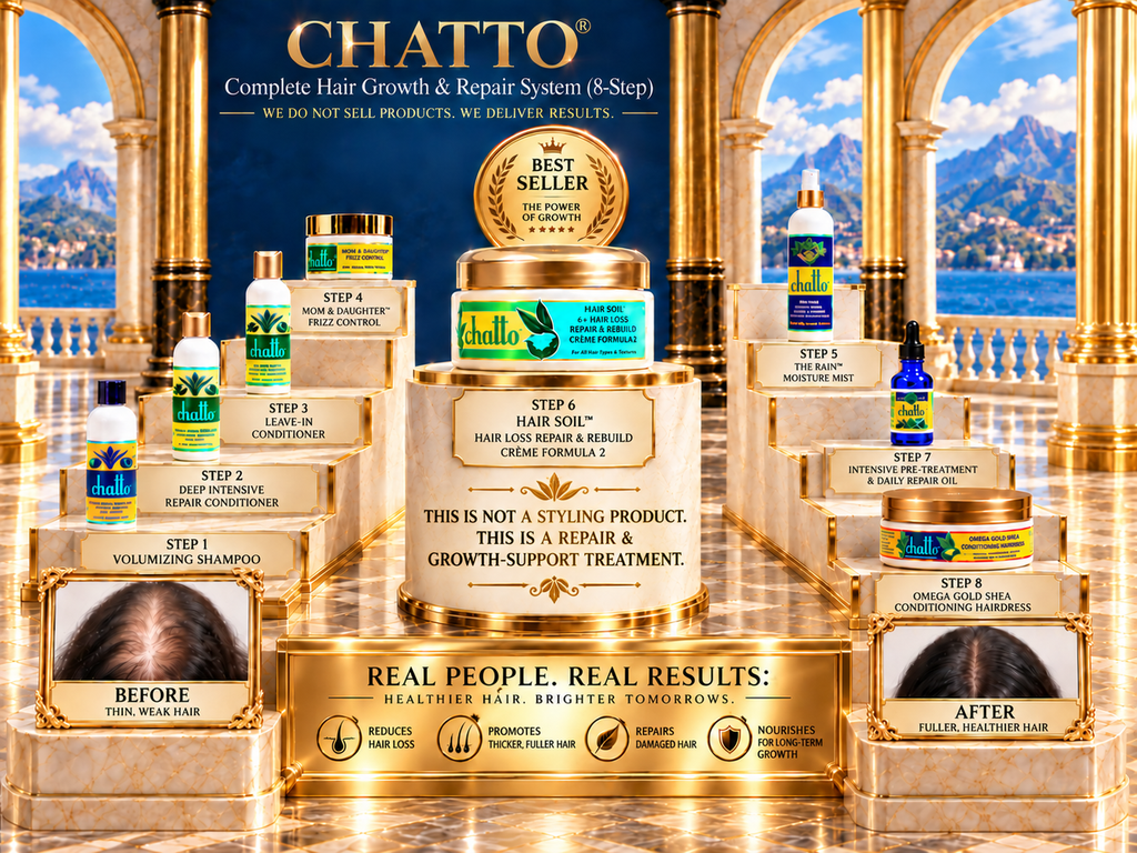 CHATTO® Complete Hair Growth & Repair System (8-Step Treatment )