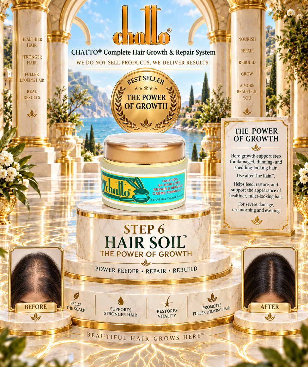 CHATTO® Complete Hair Growth Repair System, Set of 2, view 3