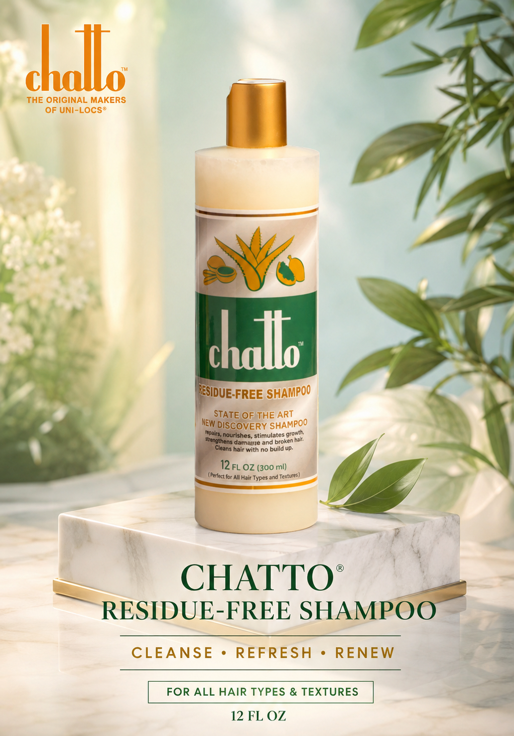 Chatto® Residue Free Shampoo, Suitable for all hair types and textures, view 2