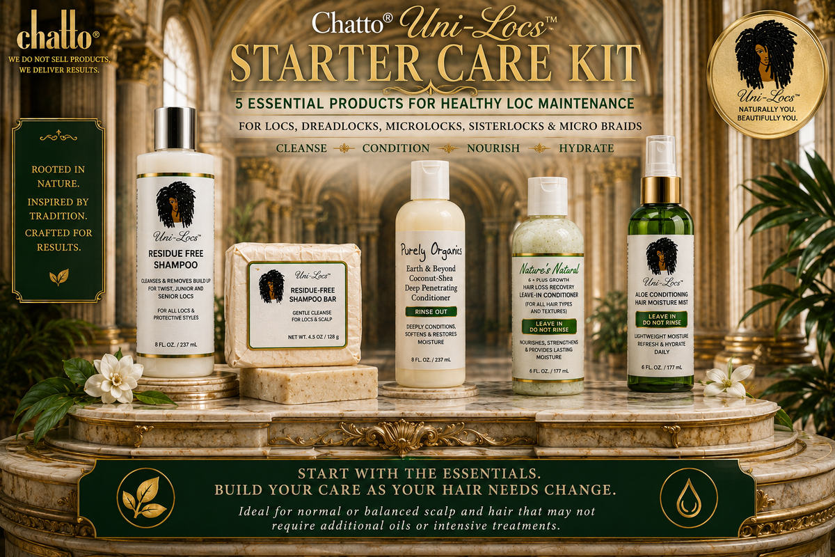 Chatto® Uni-Locs™ Starter Care Kit | 5-Piece Loc Care System, view 4