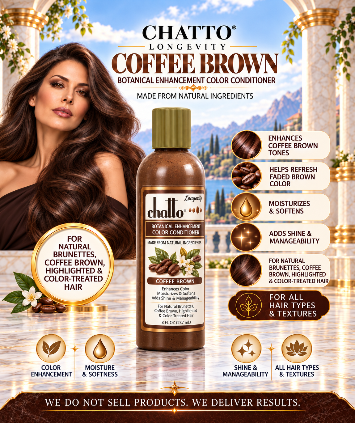 CHATTO® Longevity Coffee Brown Enhancement Organic Color Conditioner