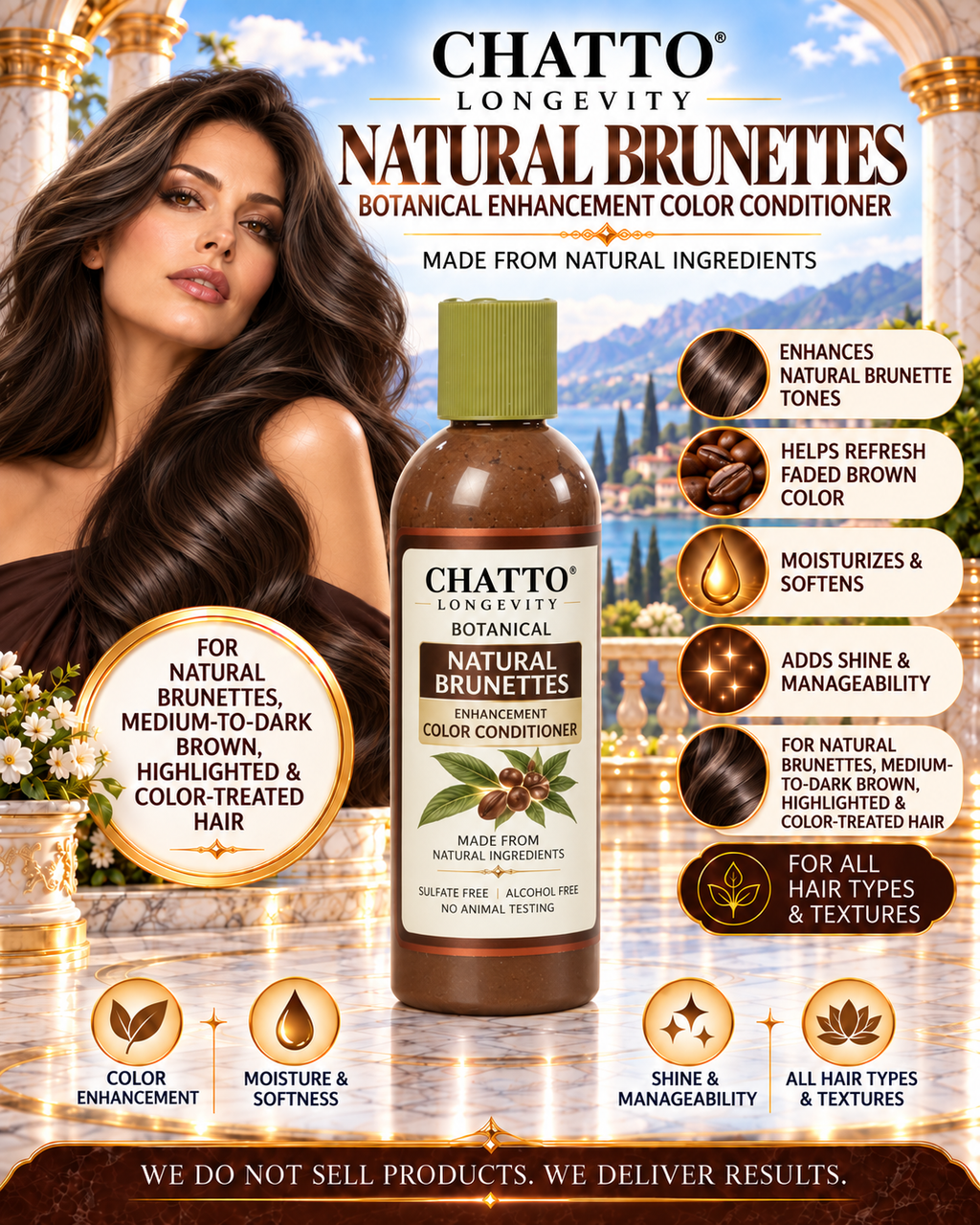CHATTO® Longevity Botanical Natural Brunettes Enhancement Color Conditioner
