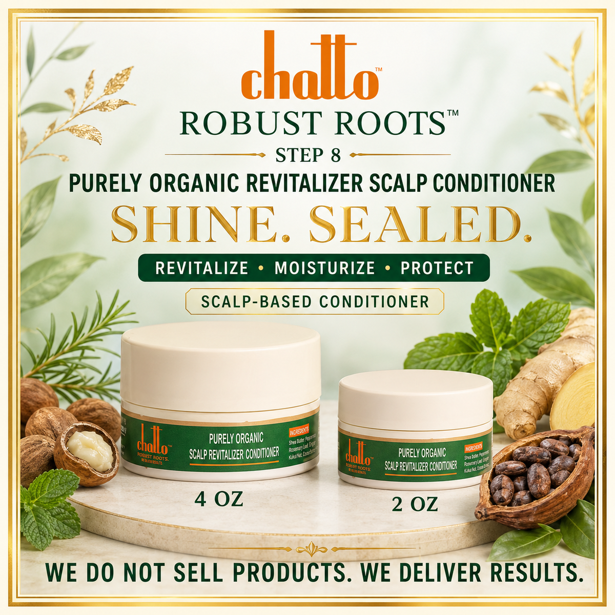 Chatto® Robust Roots TM Purely Organic Revitalizer Scalp Conditioner 2oz, view 2