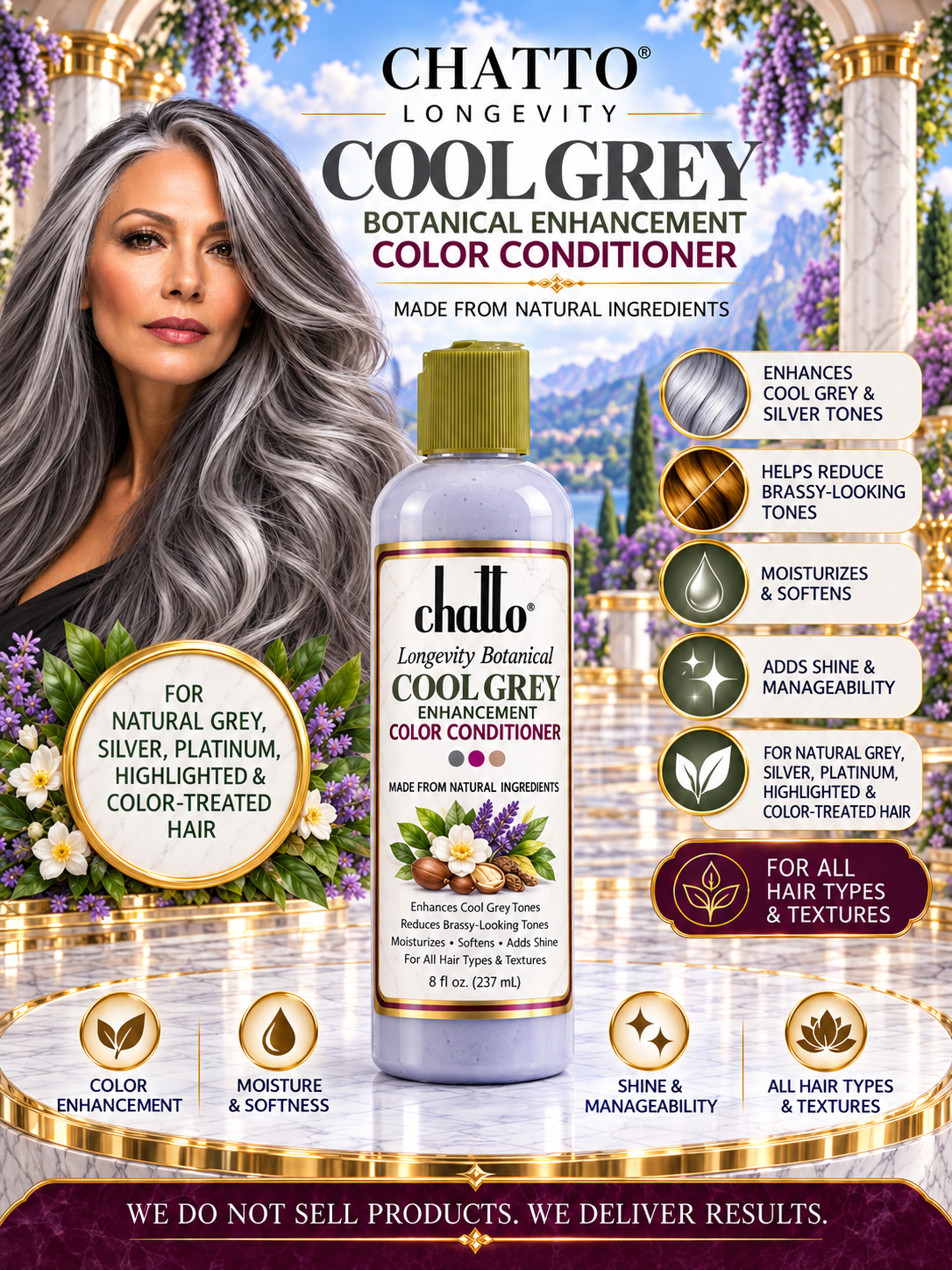 Longevity Botanical Cool Grey Enhancement Color Conditioner