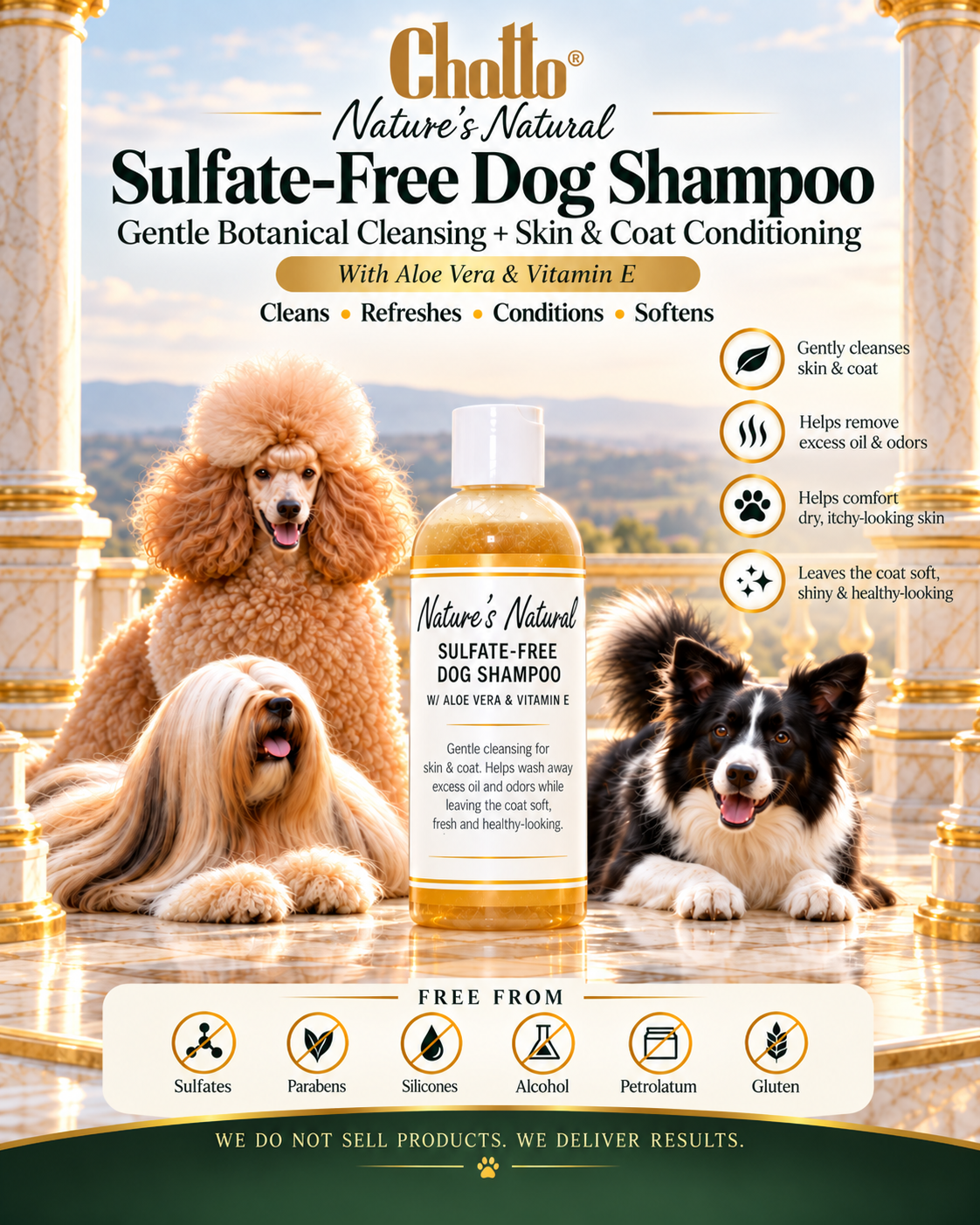 CHATTO® Nature’s Natural Sulfate-Free Dog Conditioning Shampoo