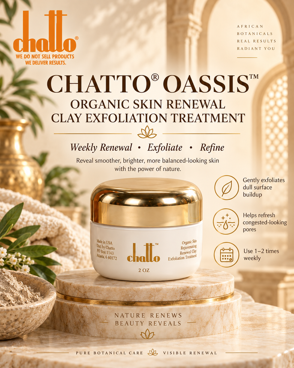 CHATTO® OASSIS™ Teen Clear & Balanced Enzyme Clay Treatment