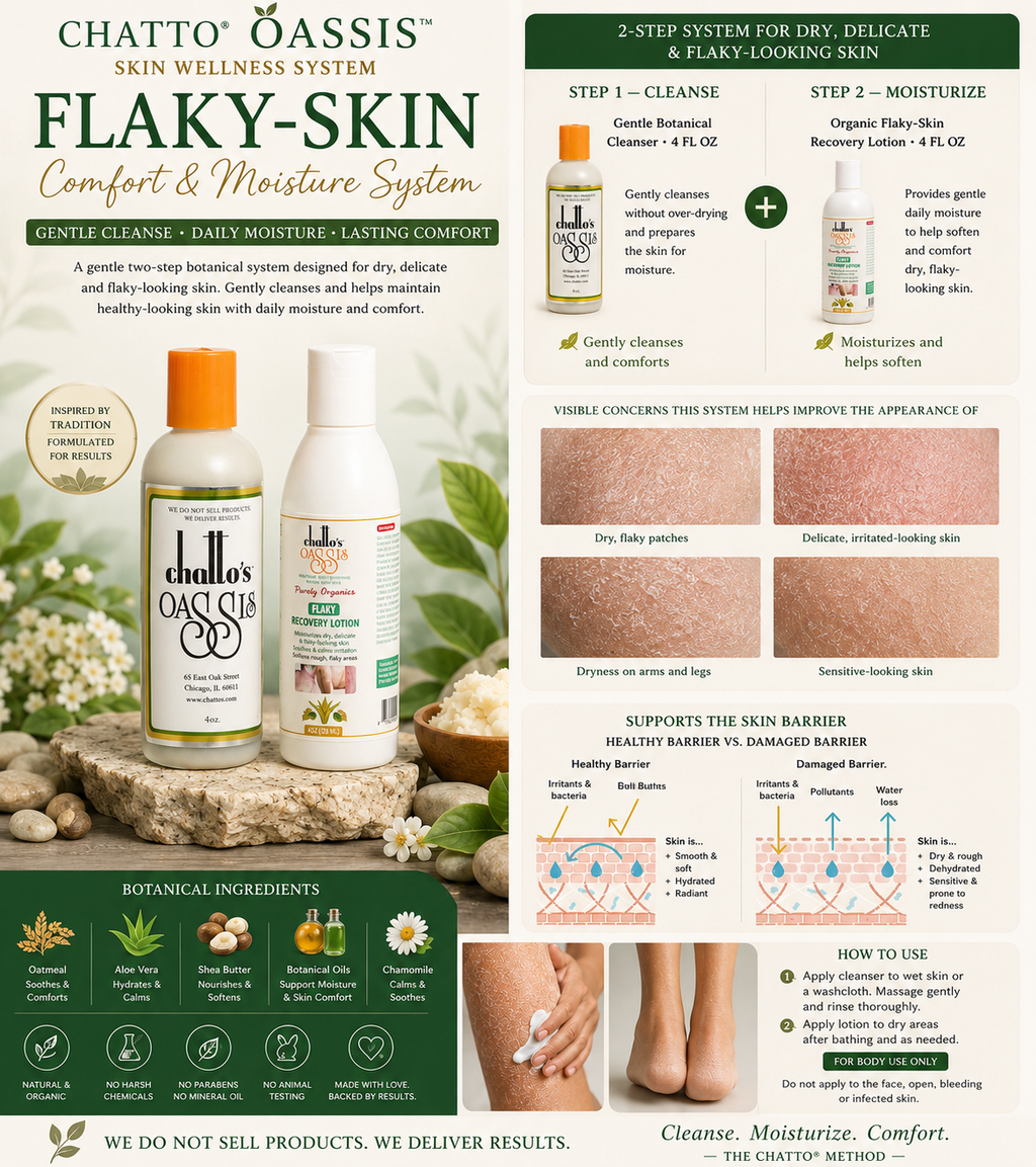 CHATTO® OASSIS™ Dry, Flaky & Rough Skin Comfort Duo – Adults & Children