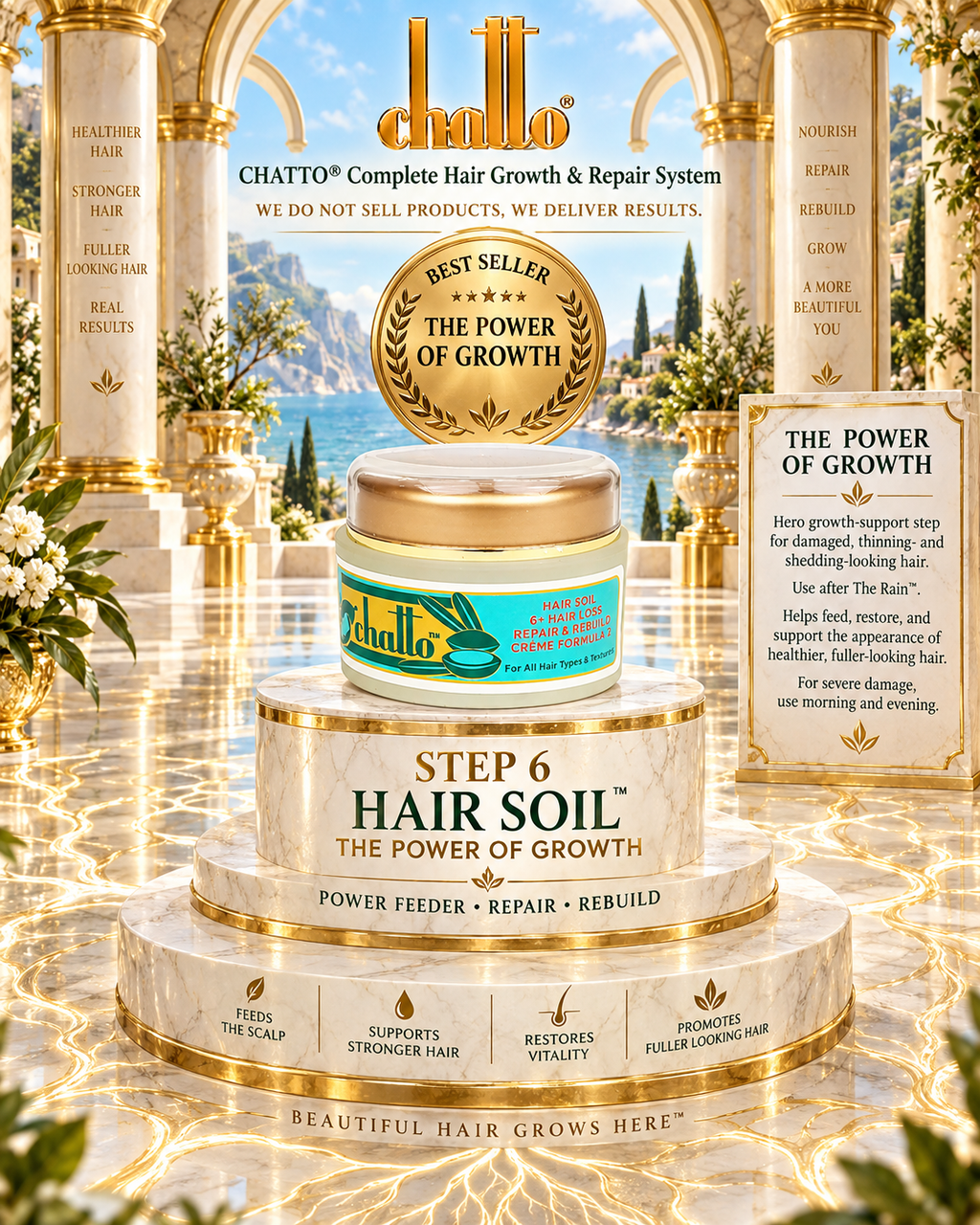 CHATTO® Complete Hair Growth Repair System Set of 3, view 6