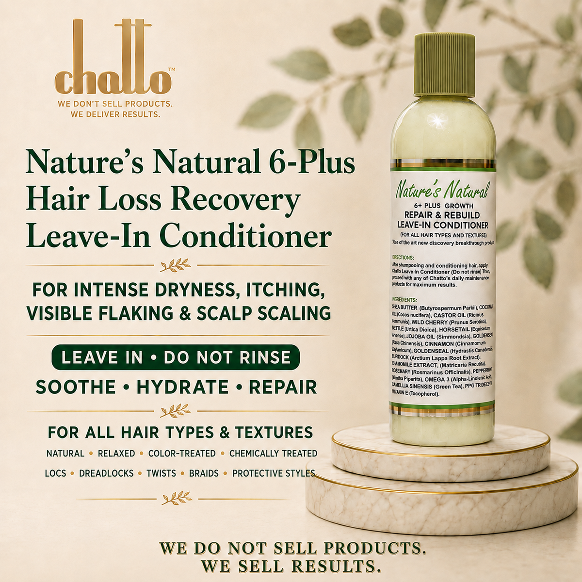 Nature's Natural 6-Plus Hair Loss Recovery Leave-In Conditioner, view 4