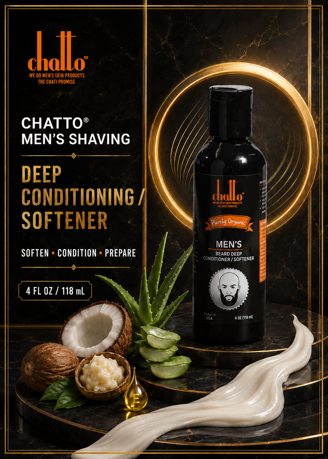 Chatto® Men's Shaving Deep Conditioning /Softener, view 4
