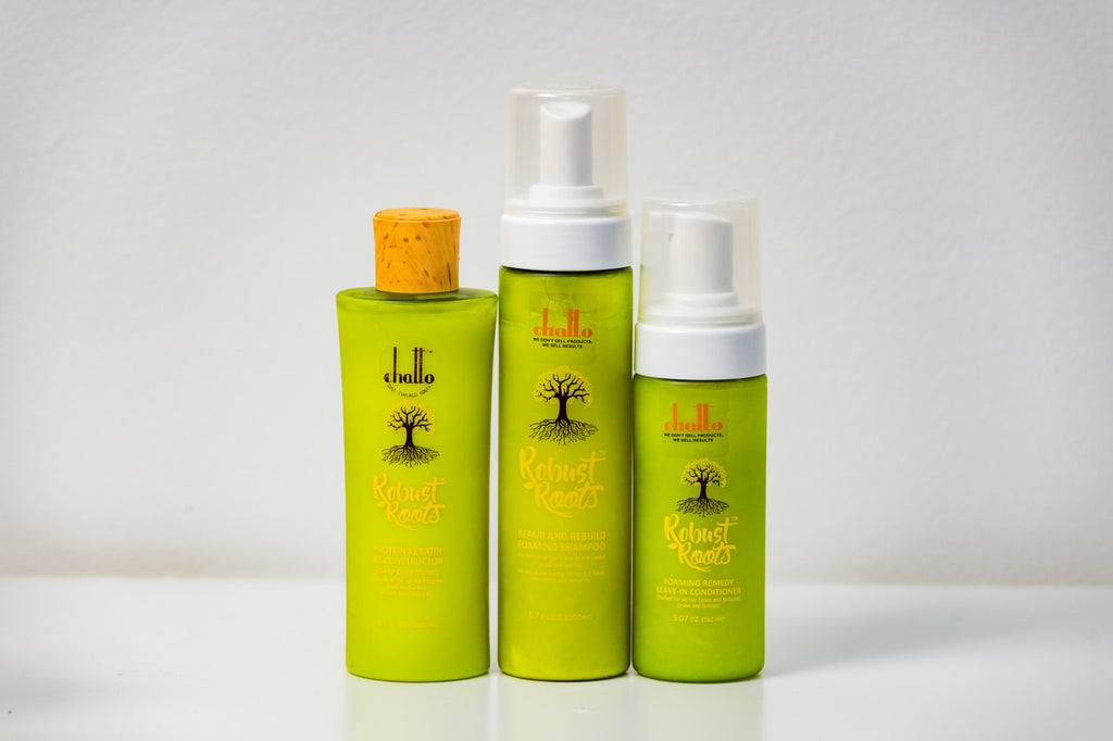 CHATTO® Robust Roots™ Complete Damaged Hair Recovery System 3-Step Cleanse, Reconstruct, Condition, view 3