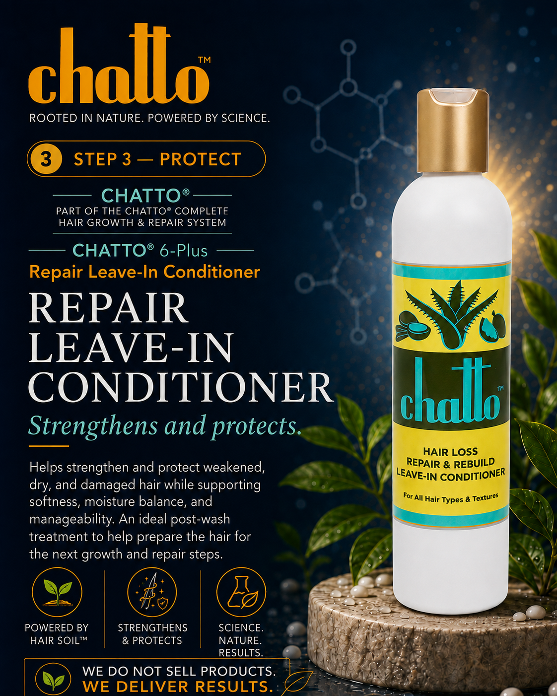Chatto® Hair Loss Repair And Rebuild Leave --In Conditioner