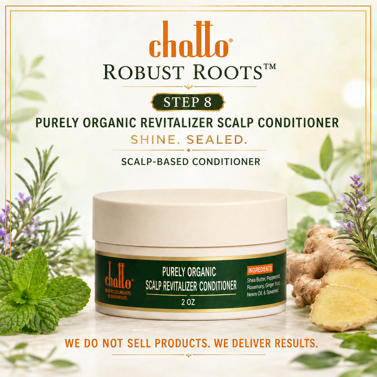 Chatto® Robust Roots TM Purely Organic Revitalizer Scalp Conditioner 2oz, view 4