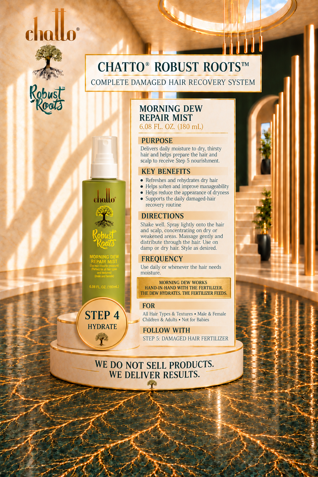 Chatto® Robust Roots Morning Dew Repair Mist