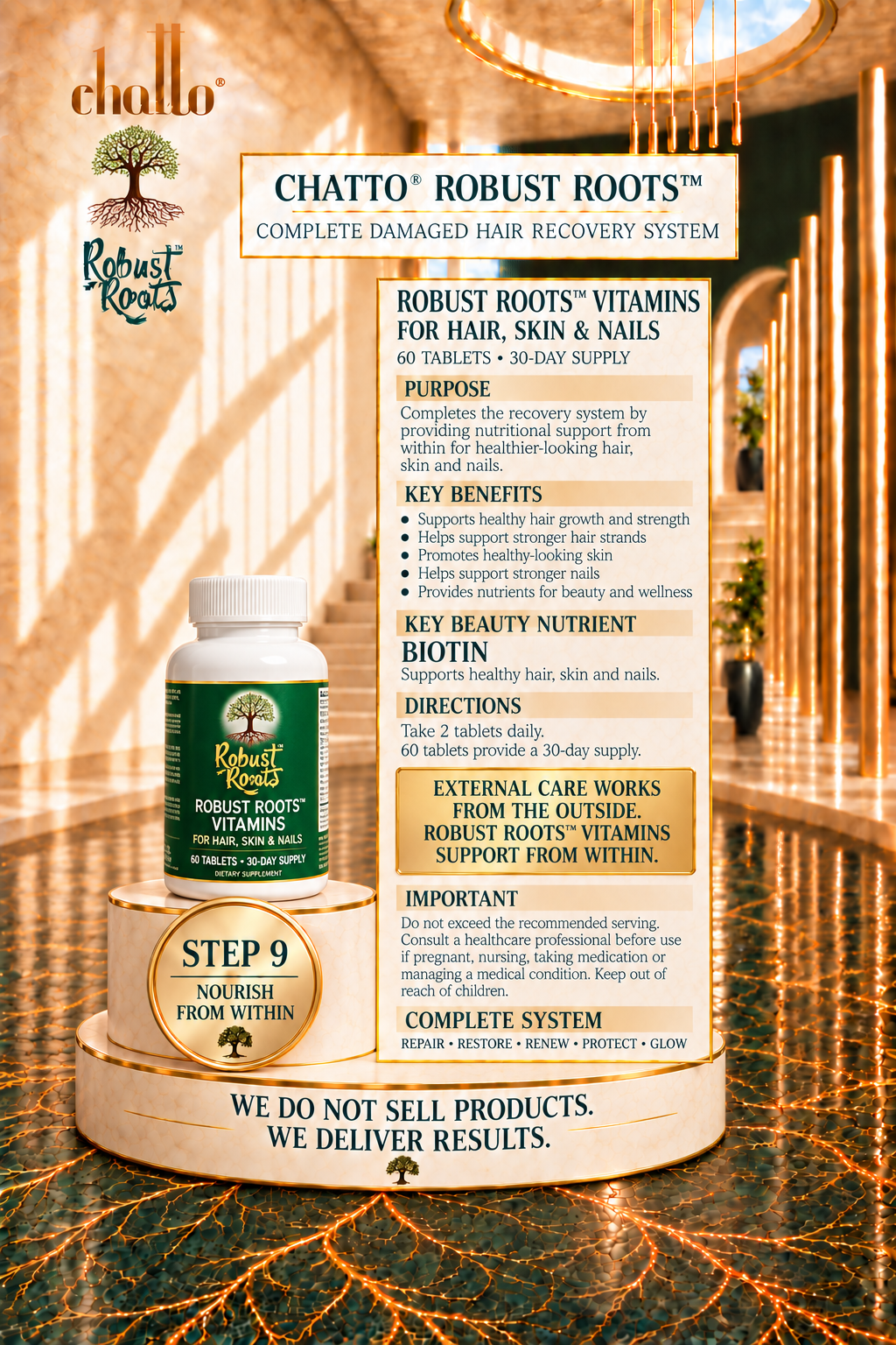 Chatto® Robust Roots Vitamins (For, Nails, Hair, And, Skin))