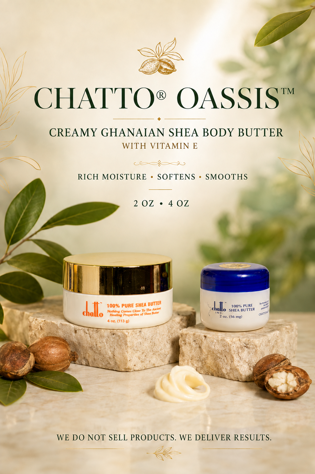 CHATTO® OASSIS™ Creamy Ghanaian Shea Body Butter with Vitamin E 4 OZ, view 8