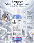 Longevity Silver Grey Enhancement Organic Color Shampoo