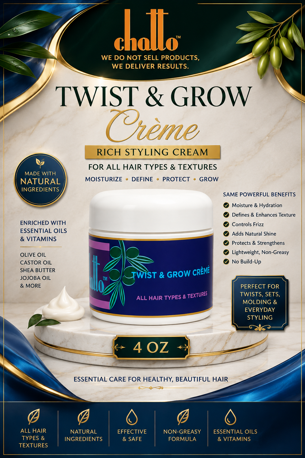 Chatto® Twist And Grow Creme, view 2