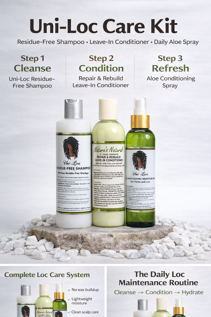 Chatto® Uni-Locs Care Kit (Shampoo, Conditioner & Daily Spray)