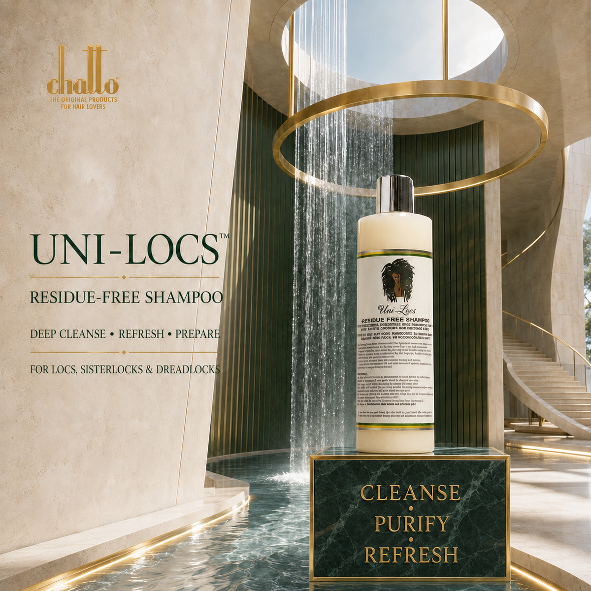 CHATTO® Uni-Loc™ Complete Care System Complete Damage-Control System for Weak, Fragile & Breakage-Prone Hair, view 3