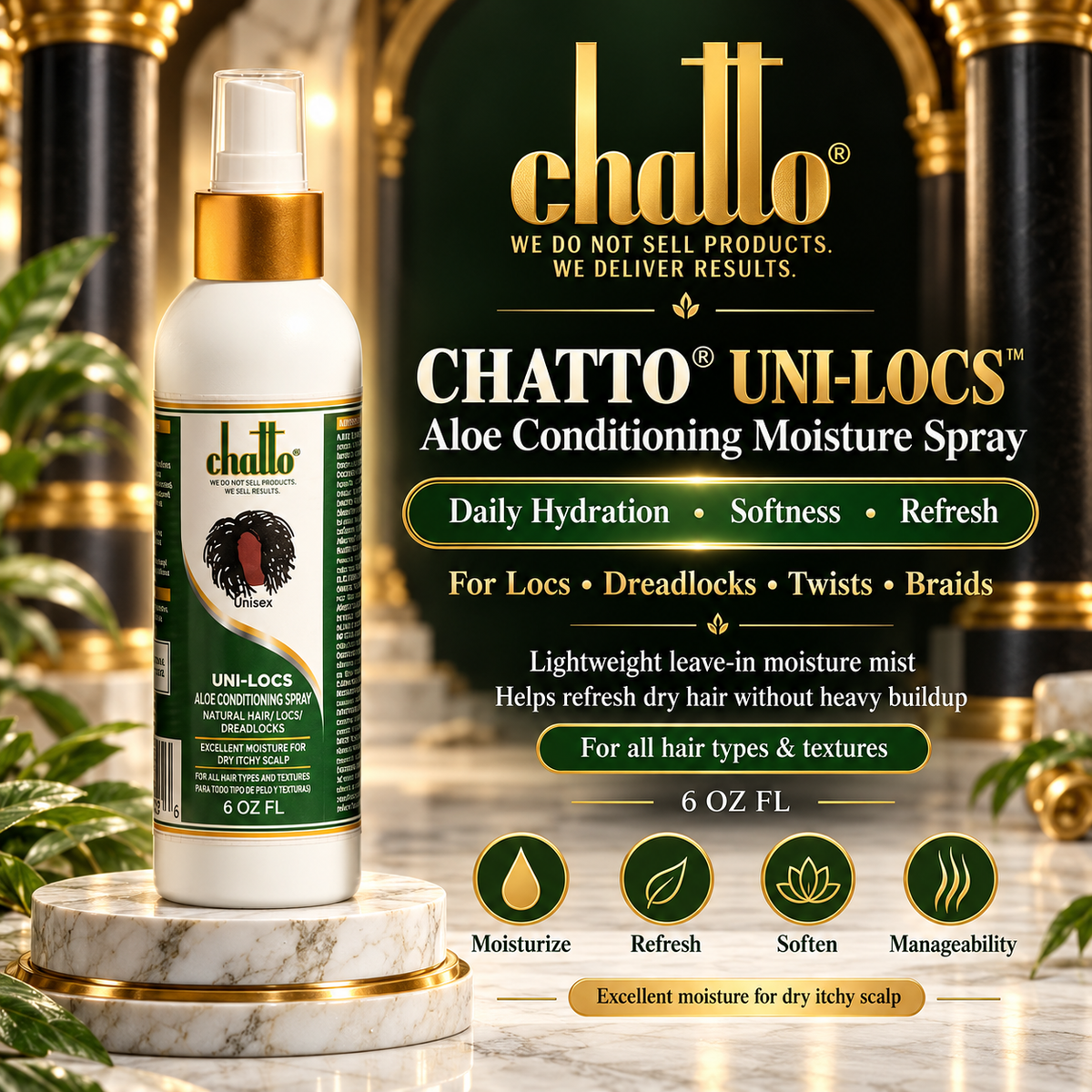 Chatto® Uni- Locs Aloe Conditioning Spray