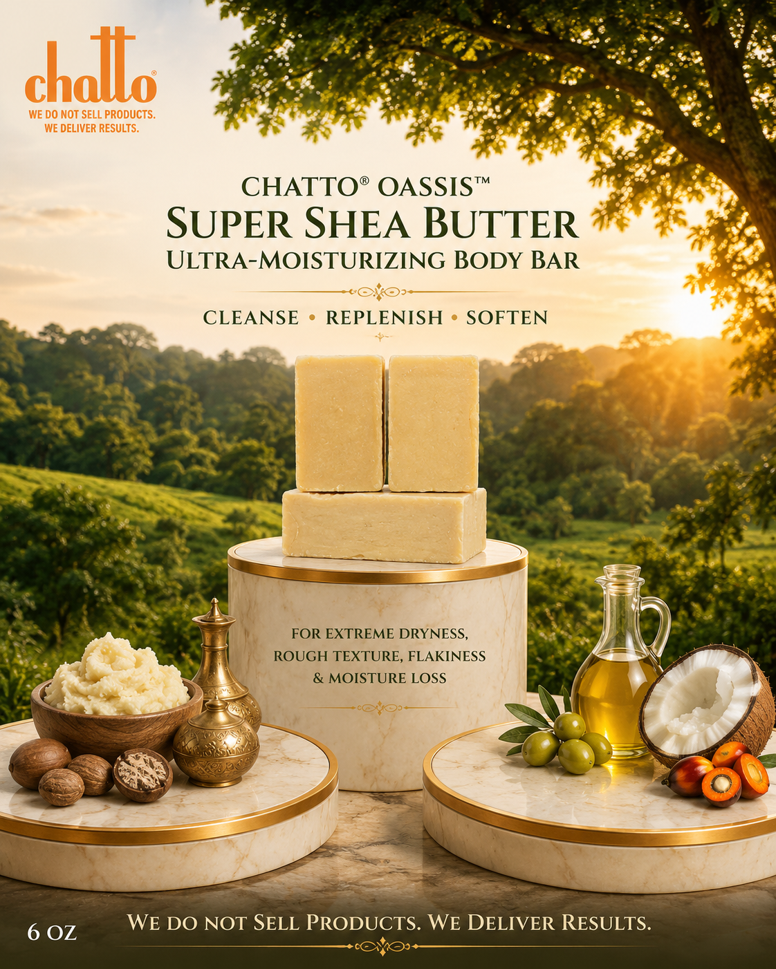 Chatto® Super Shea Butter Soap Bar - Handmade, Organic & Ultra-Moisturizing